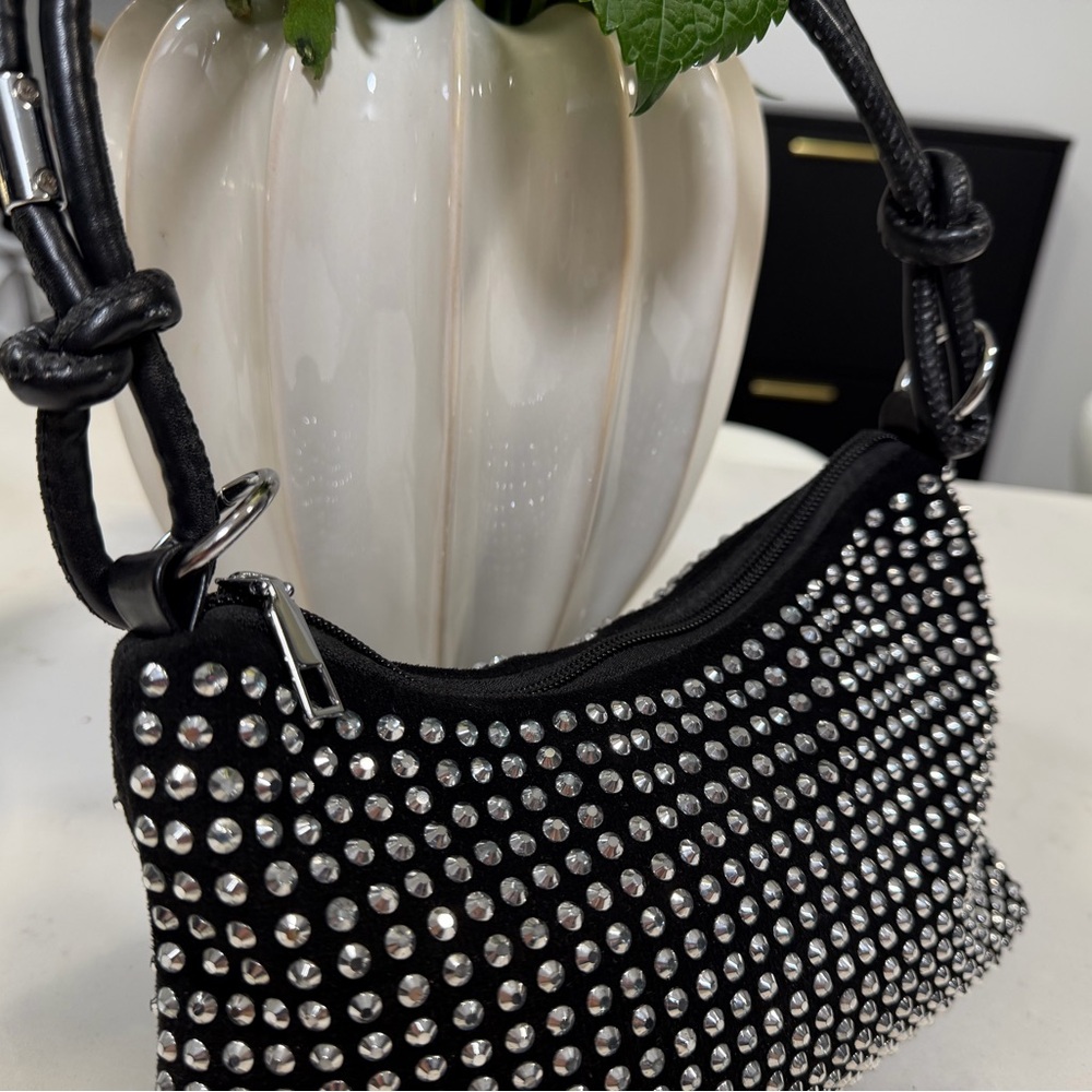 Rhinestone Mini Shoulder Bag Y2K - Picture 5 of 9